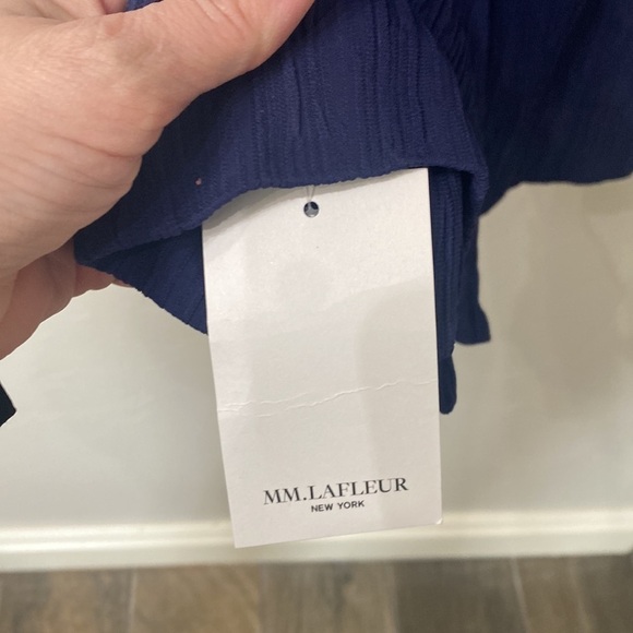 MM. LAFLEUR Montgomery skirt pleat jersey Aegean blue size 4. NWT. - Picture 4 of 12